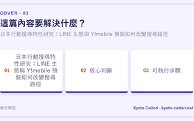 日本行動搜尋特性研究：LINE 生態與 Y!mobile 預裝如何改變搜尋路徑