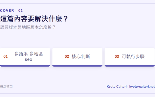 語言版本與地區版本怎麼拆？