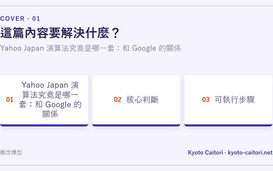 Yahoo Japan 演算法究竟是哪一套：和 Google 的關係